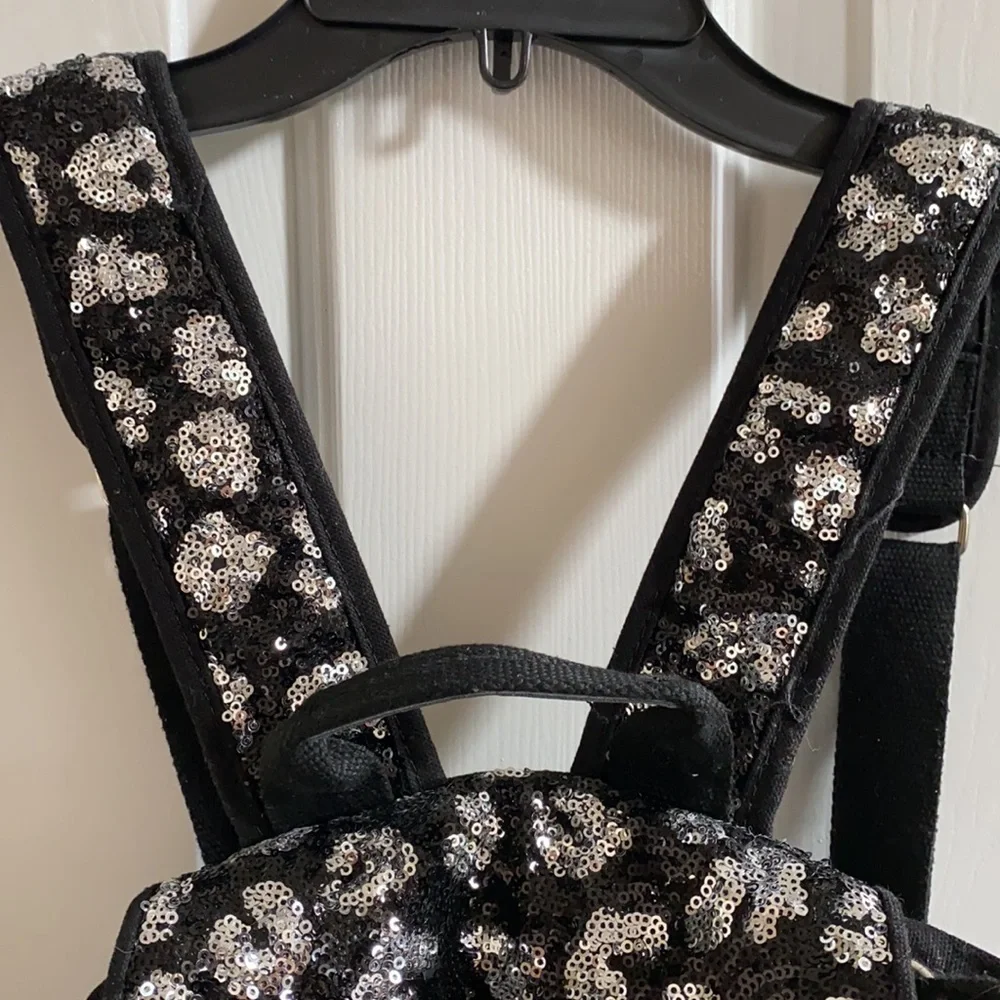 PINK  Victoria’s Secret Cheetah Sequin Backpack